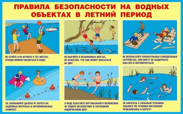 ПАМЯТКА О БЕЗОПАСНОСТИ НА ВОДОЁМАХ В ЛЕТНИЙ ПЕРИОД